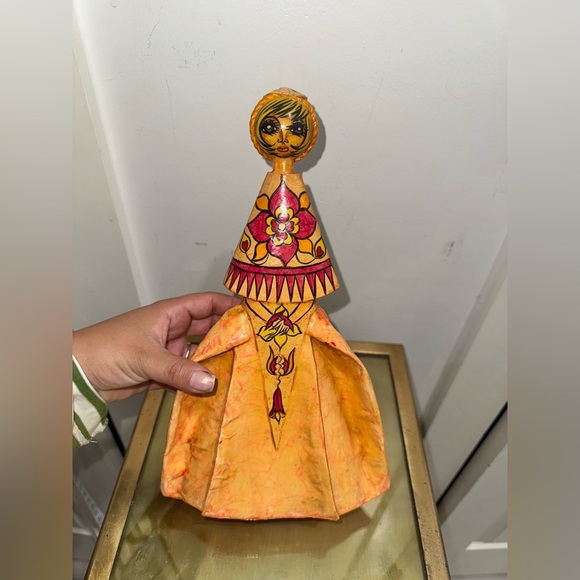 Paper Mache  by Pierre Lavat Mexican Folk Art Doll Figurine - Picture 3 of 8